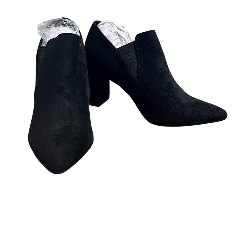 Perphy NIB Women’s Black Heeled Ankle Boots with Chunky Heel Sz. 7.5